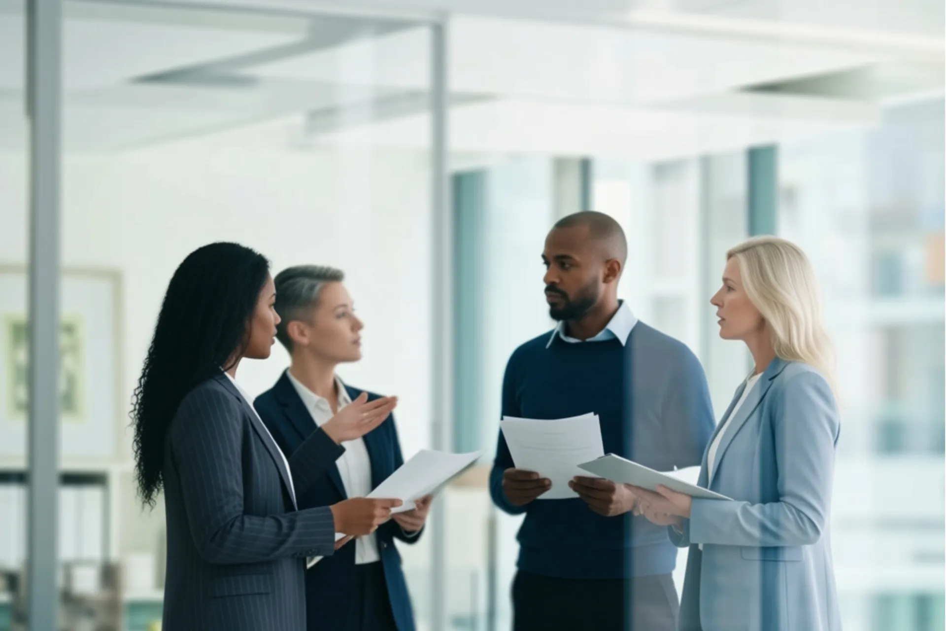 Associ&eacute;s discutant en entreprise