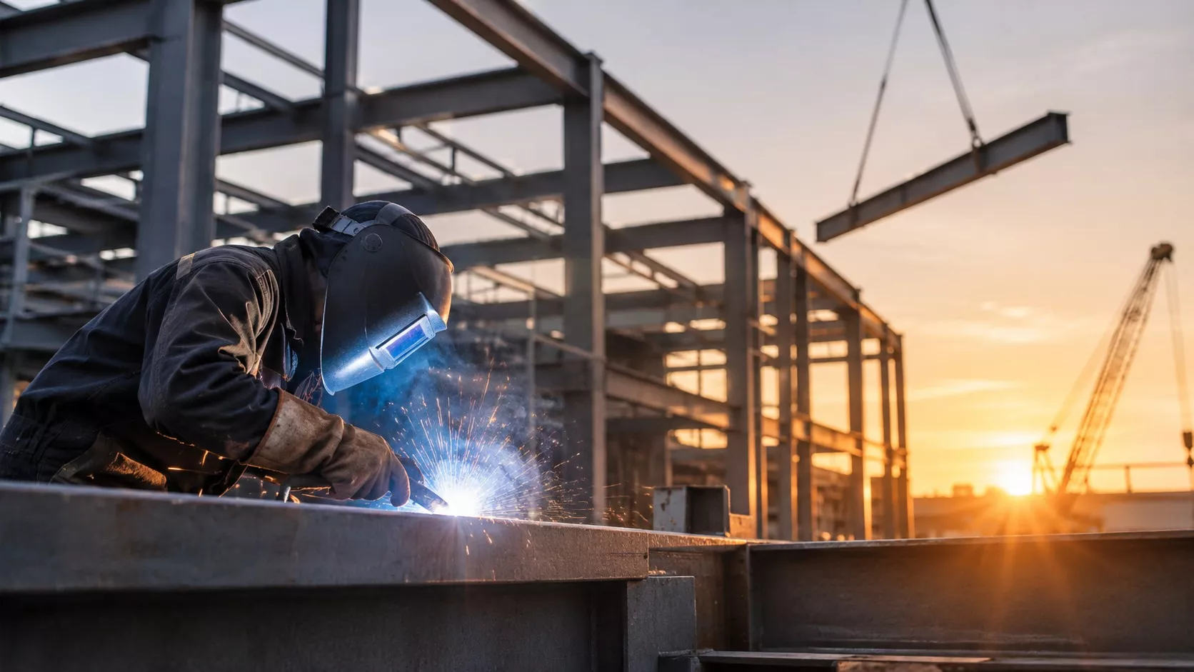 Travaux de soudure sur structure métallique